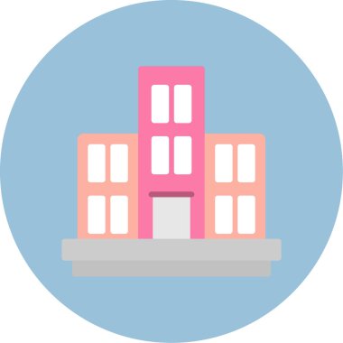 inşaat düz simgesi, vektör, illüstrasyon