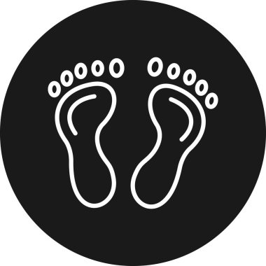 bebek ayak izleri ikon vektörü