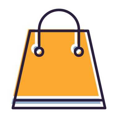 İzole alışveriş çanta tasarımı