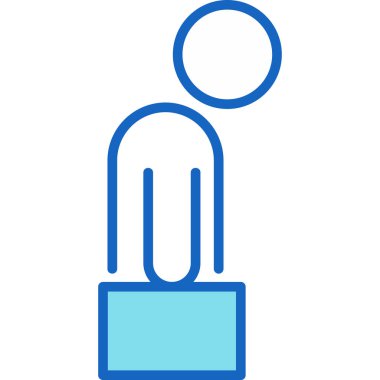 İş ikonu. Basit resimleme