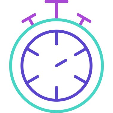 Saat web simgesi, vektör illüstrasyonu