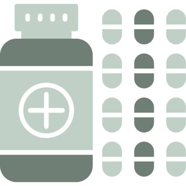 hap simgesi, illüstrasyon, beyaz arkaplan vektörü