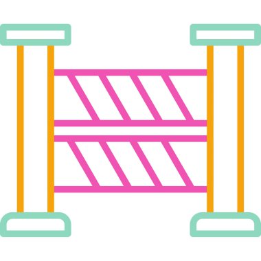 bariyer simgesi vektör illüstrasyonu