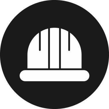 Kask simgesi vektör illüstrasyonu