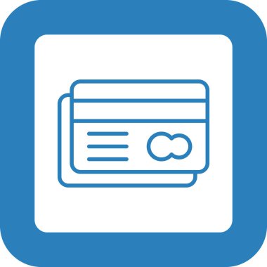 Kart. Web simgesi basit illüstrasyon