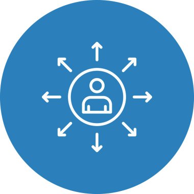 eşsiz kullanıcı hesabı vektör simgesi