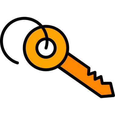 Çizgi film anahtarının vektör çizimi