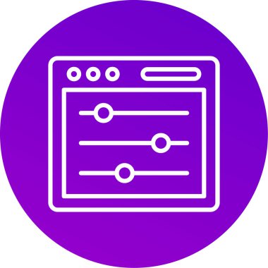 seo modern simgesinin vektör illüstrasyonu