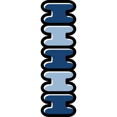 Mavi ve beyaz arkaplanın vektör çizimi