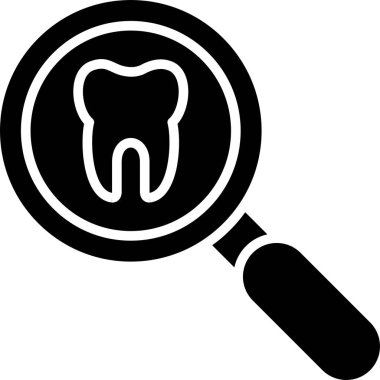 Diş. Web simgesi basit illüstrasyon