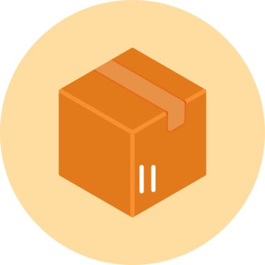 Kutu. Web simgesi basit illüstrasyon