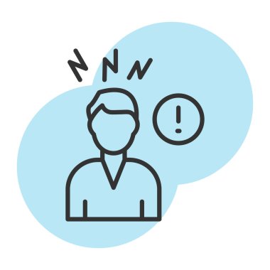 Konuşma baloncuğu olan erkek avatar