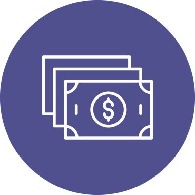 Dolar simgesi vektör illüstrasyonu