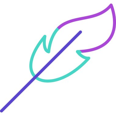 Yaprak. Web simgesi basit illüstrasyon