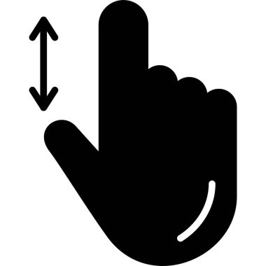 Parmak gösterme simgesi - taslak biçimi