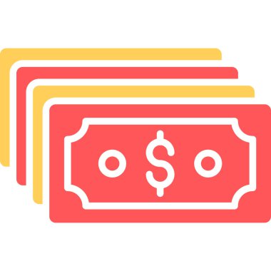 Dolar. Web simgesi basit illüstrasyon