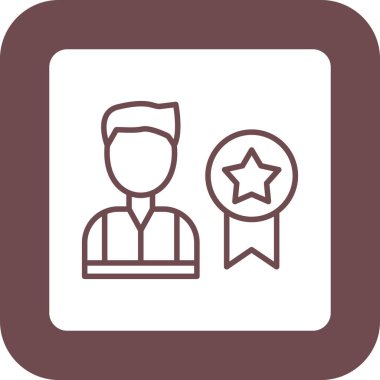 Rozet. Web simgesi basit illüstrasyon