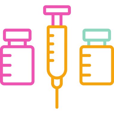 İlaç. Web simgesi basit illüstrasyon