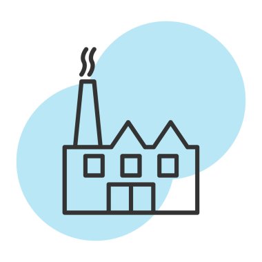 Duman vektörü illüstrasyon tasarımı olan ev