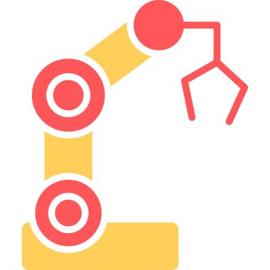 Robot kol vektör simgesi