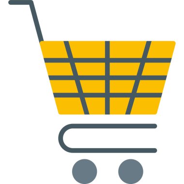 Alışveriş arabası vektör simgesi