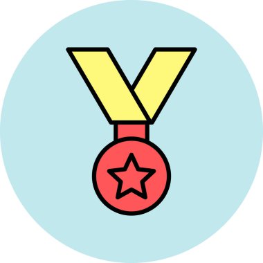 ödül madalya kutsal kişilerin resmi, vektör çizim