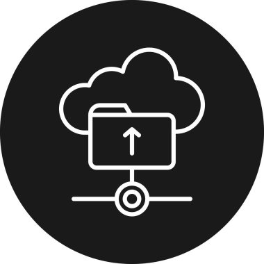 Moda biçimi izole edilmiş arkaplanda bulut hesaplama simgesi