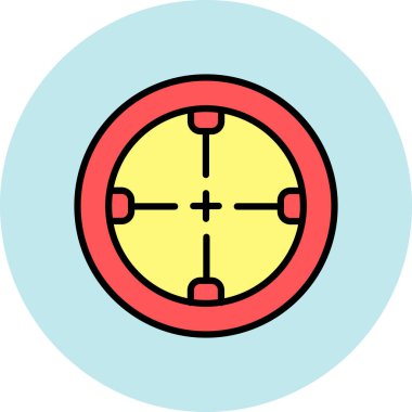 Hedef. Web simgesi basit illüstrasyon