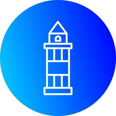 güzel deniz feneri vektör simgesi