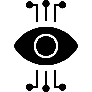 Göz simgesi, vektör illüstrasyonu