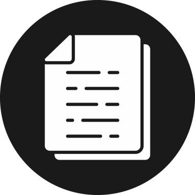 Belge simgesinin vektör illüstrasyonu