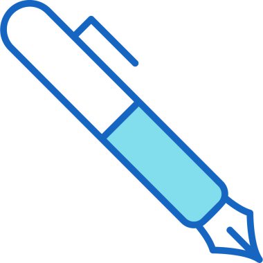 Kalem. Web simgesi basit illüstrasyon