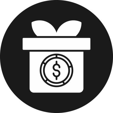 Hediye. Web simgesi basit illüstrasyon