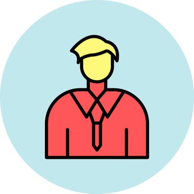 Bir adamın vektör illüstrasyonu