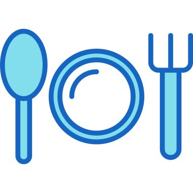 Çatal ve kaşığın vektör çizimi