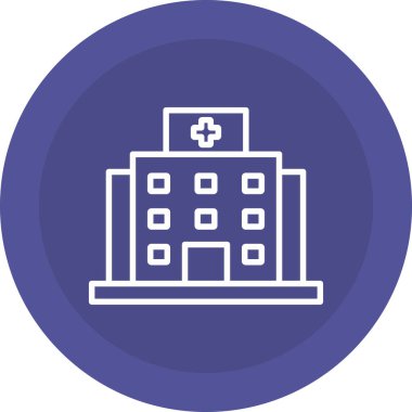 Hastane. Web simgesi basit tasarım