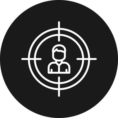 hedef simge vektör illüstrasyonu