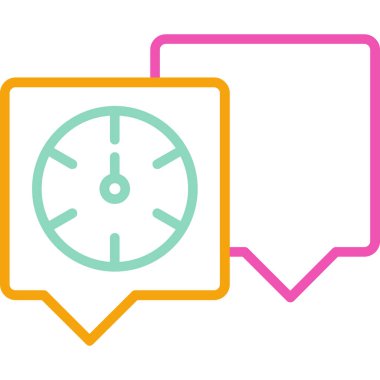 Sohbet simgesi vektör illüstrasyonu