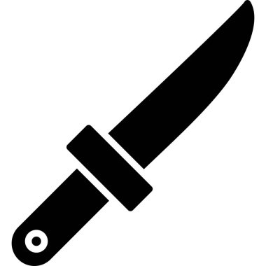 Bıçak Basit Vektör Simgesi İllüstrasyonu