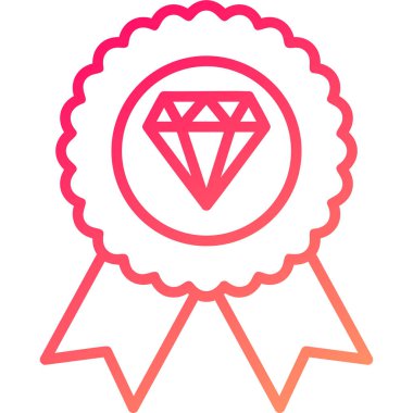 Rozet. Web simgesi basit illüstrasyon