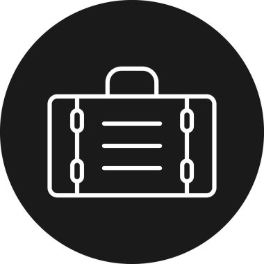 evrak çantası ikonu vektör illüstrasyonu