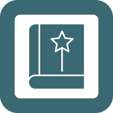 Yıldız simgesi, basit vektör çizim