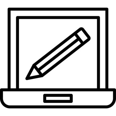 Bilgisayar. Web simgesi basit illüstrasyon