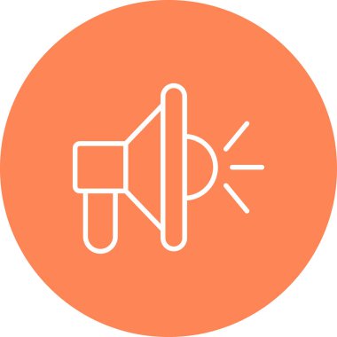 Konuşmacı. Web simgesi basit tasarım