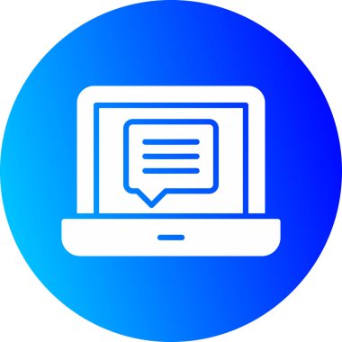 dizüstü bilgisayar simgesi, vektör illüstrasyonu basit tasarım