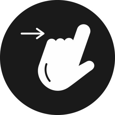 El işaretçisi sağ simge vektör illüstrasyonu