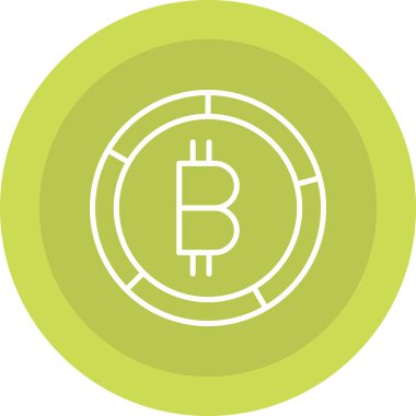 bitcoin. Web simgesi basit illüstrasyon