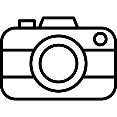 Kamera. Web simgesi basit illüstrasyon