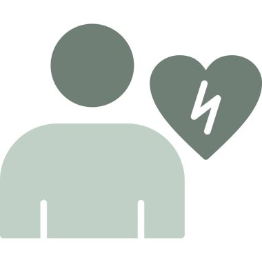 Tek bir izole kalbin vektör çizimi