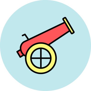 Teleskop. Web simgesi basit illüstrasyon